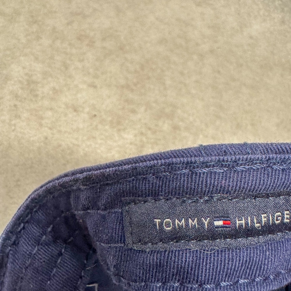 Tommy Hilfiger Hat Cap Strap Back Navy Blue Light Blue H Embroidered Mens Youth - Picture 7 of 8